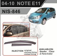Ветровики - дефлекторы окон Nissan Note E11 05-07 (TXR Тайвань)