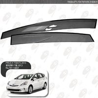 Ветровики - дефлекторы окон Toyota Prius A ( Alpha )