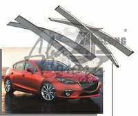  Ветровики - дефлекторы окон Mazda 3 (HBK)/Axela BM# 2013+ с молдингом