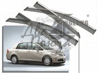  Ветровики - дефлекторы окон Nissan Tiida (Sedan) 2004-2010