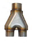 Переходник выхлопных систем Magnaflow style (Y-pipe) 63мм * 2 - 76мм
