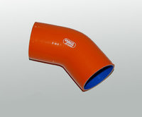 Патрубок силиконовый Samco оранжевый 45 градусов 57мм