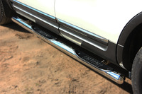 Пороги труба с накладками Ford Explorer 2012 (d76) #3