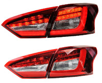 Стопы тюнинг диодные Ford Focus 3 2012-2015 (красные с белым)