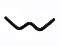 Патрубок водостойкий универсальный W-образный 14мм черный