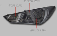 Стопы (фары) «BMW Style» для Hyundai Sonata YF i45 (темные)