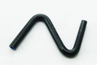 Патрубок водостойкий универсальный Z-образный 12мм черный