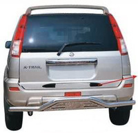 Защита заднего бампера - (дуга) Nissan X-Trail (2001-2006)