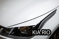 Речники - накладки на фары «GT-Line» KIA Rio Sedan IV (2017+) ver 1