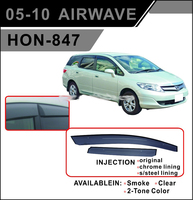  Ветровики - дефлекторы окон Honda Airwave 05- (двухсторонний скотч+крепления) TXR Тайвань
