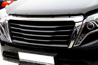 Решетка радиатора Double Eight на Toyota Land Cruiser Prado 150 2014 (черная)