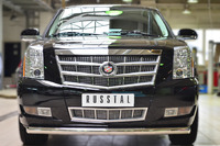 Защита переднего бампера Cadillac Escalade 2007- d76 (дуга)