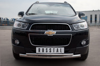 Защита переднего бампера - дуга Chevrolet Captiva 2012 (d63/42)