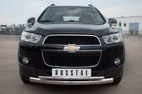 Защита переднего бампера - дуга Chevrolet Captiva 2012 (d76/42)