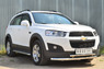 Пороги труба с листом Chevrolet Captiva 2013- (d42)