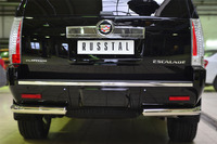Защита заднего бампера Cadillac Escalade 2007- d76 (уголки)
