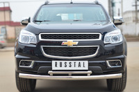 Защита переднего бампера - дуга Chevrolet Trailblazer 2013 (d76/42)
