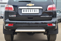 Защита заднего бампера - дуга Chevrolet Trailblazer 2013 (d76)