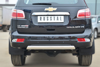 Защита заднего бампера - дуга Chevrolet Trailblazer 2013 (75*42)