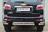 Защита заднего бампера - уголки Chevrolet Trailblazer 2013 (d63/42)