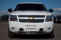 Защита переднего бампера - дуга Chevrolet Tahoe 2012 (d76/63)