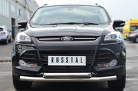 Защита переднего бампера - дуга Ford Kuga 2013- (d76/63)