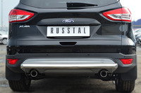 Защита заднего бампера - дуга Ford Kuga 2013- (d63)