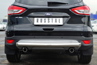 Защита заднего бампера - дуга Ford Kuga 2013- (d76)
