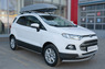 Пороги труба овал с проступью Ford Ecosport 2014- (75*42)