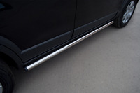 Пороги труба на Chevrolet Captiva 2012 (d63) #2