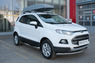 Пороги труба с накладкой Ford Ecosport 2014- (d76)