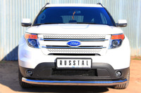 Защита переднего бампера - дуга Ford Explorer 2012 (d76) 