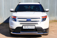 Защита переднего бампера - дуга Ford Explorer 2012 (d76/63)