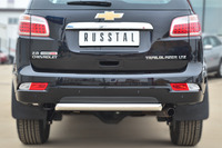 Защита заднего бампера - дуга Chevrolet Trailblazer 2013 (d63)