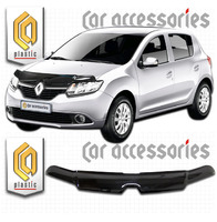 Дефлектор капота - мухобойка Renault Sandero 2014+