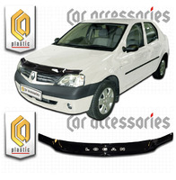 Дефлектор капота - мухобойка Renault Logan 06-09