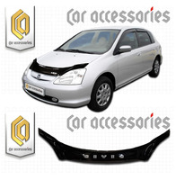 Дефлектор капота - мухобойка Honda Civic хэтчбек 00-05