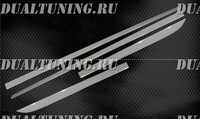 Хром молдинги дверей Toyota Prius 50 (метал)