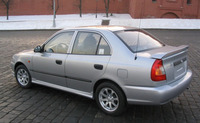 Накладки на пороги на Hyundai Accent