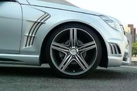 Крылья с жабрами «Wald Black Bison» на Mercedes C-class w204