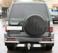 Задняя защита бампера (уголки) Toyota Land Cruiser Prado 90 / 95