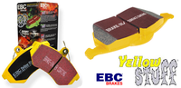 Колодки тормозные "EBC" Yellowstuff (Lexus IS200-300, GS300 98-05, GS430 00-05, Toyota Altezza JZX110)