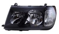 Фары (оптика) черные "DEPO" Toyota Land Cruiser 100 1998-2005