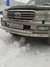 Защита переднего бампера (дуга) Toyota Land Cruiser 100 (двойная)