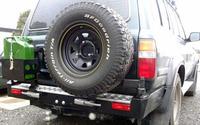 Силовой бампер задний Toyota Land Cruiser 80 с канистрой