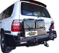 Силовой бампер задний на Toyota Land Cruiser 105 (Live axle)