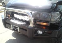 Силовой бампер Powerful для Toyota LAND Cruiser 80 (хром дуга)