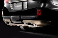 Губа задняя с двойным выхлопом Goldman Cruise Lexus LX570 / Toyota Land Cruiser 200