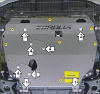 Защита картера "Шериф" Toyota Auris