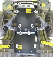 Защита картера "Мотодор" Toyota Fortuner